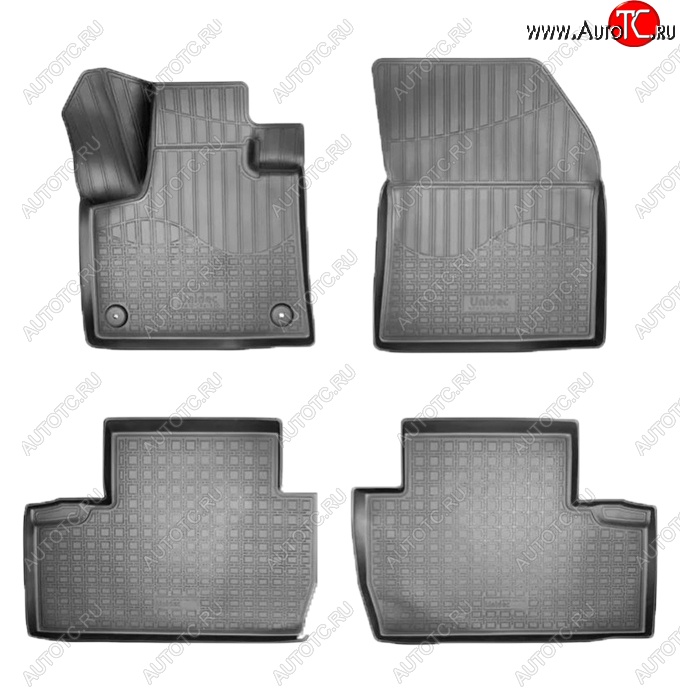 2 399 р. Коврики салонные Noplast (3D)  Peugeot 5008  T87 (2017-2020) дорестайлинг (Черные)  с доставкой в г. Пермь