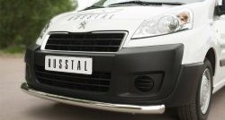 18 299 р. Одинарная защита переднего бампера из трубы диаметром 63 мм SLITKOFF Peugeot Expert G9 минивэн рестайлинг (2012-2017)  с доставкой в г. Пермь. Увеличить фотографию 2