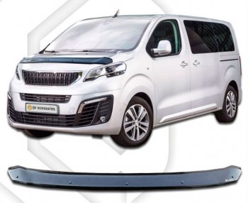 Дефлектор капота CA-Plastiс Peugeot Traveller K0 L2 дорестайлинг (2016-2024)