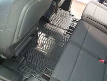 Коврики салона Aileron (2-ой ряд, 2шт.) Peugeot Traveller  K0 L2 (2016-2024) дорестайлинг