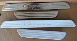 22 699 р. Накладки на порожки автомобиля СТ Porsche Cayenne 958 (2010-2014)  с доставкой в г. Пермь. Увеличить фотографию 3
