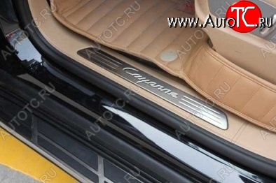 22 699 р. Накладки на порожки автомобиля СТ Porsche Cayenne 958 (2010-2014)  с доставкой в г. Пермь