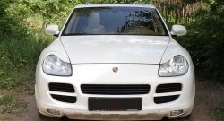 1 399 р. Реснички на фары RA Porsche Cayenne 955 (2002-2006) (Неокрашенные)  с доставкой в г. Пермь. Увеличить фотографию 3