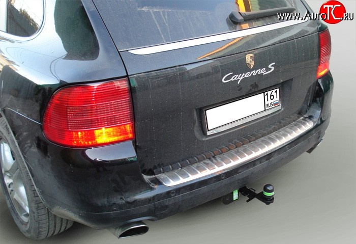 4 999 р. Фаркоп Лидер Плюс  Porsche Cayenne  955 (2002-2006) (Без электропакета)  с доставкой в г. Пермь