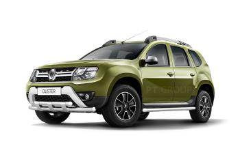 27 199 р. Защита переднего бампера PT GROUP двойная с пластинами Ø63/63мм (НПС) RENAULT Duster 2016-  Renault Duster  HS (2015-2021) рестайлинг (Нержавеющая полированная сталь)  с доставкой в г. Пермь. Увеличить фотографию 2