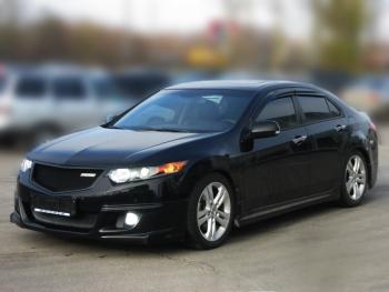 4 949 р. Пороги накладки Mugen Honda Accord 8 CU седан дорестайлинг (2008-2011) (Неокрашенные)  с доставкой в г. Пермь. Увеличить фотографию 6