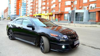 4 949 р. Пороги накладки Mugen Honda Accord 8 CU седан дорестайлинг (2008-2011) (Неокрашенные)  с доставкой в г. Пермь. Увеличить фотографию 7
