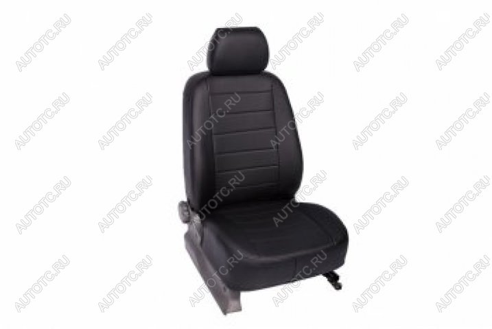 5 999 р. Чехлы для сидений SeiNtex (экокожа, серые) Toyota Avensis T250 седан дорестайлинг (2003-2006)  с доставкой в г. Пермь