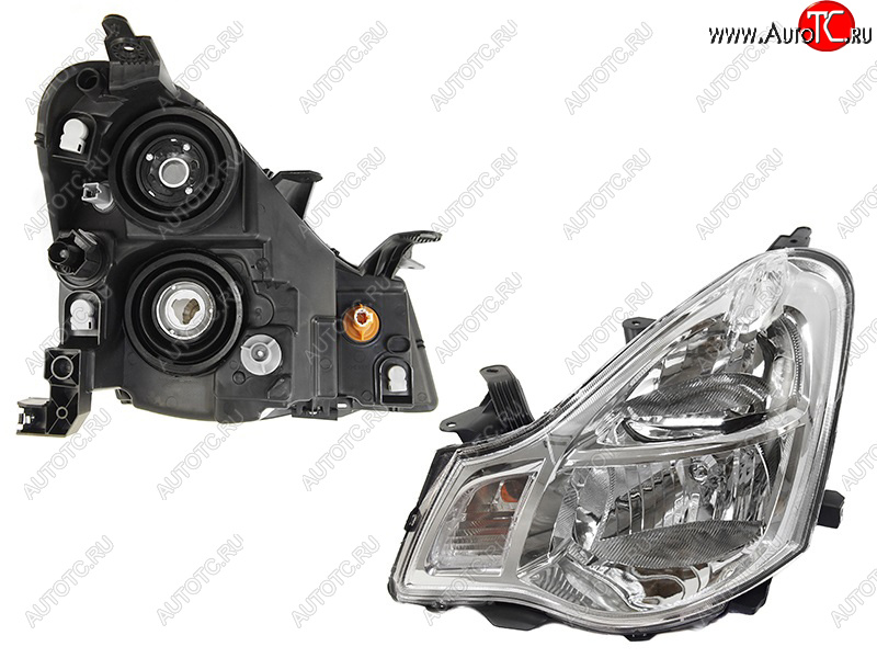 5 949 р. Левая фара передняя SAT Nissan Almera G15 седан (2012-2019)  с доставкой в г. Пермь
