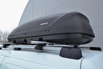 23 199 р. Автобокс PT GROUP (410л., 177х81х46, двустороннее открывание) Turino 1 черный   (Черный)  с доставкой в г. Пермь. Увеличить фотографию 4