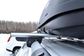 23 199 р. Автобокс PT GROUP (410л., 177х81х46, двустороннее открывание) Turino 1 черный   (Черный)  с доставкой в г. Пермь. Увеличить фотографию 5