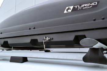 23 199 р. Автобокс PT GROUP (410л., 177х81х46, двустороннее открывание) Turino 1 черный   (Черный)  с доставкой в г. Пермь. Увеличить фотографию 7
