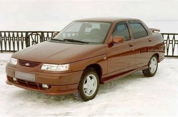 969 р. Накладка переднего бампера Кураж 1 Лада 2112 купе (2002-2009) (неокрашенная)  с доставкой в г. Пермь. Увеличить фотографию 3