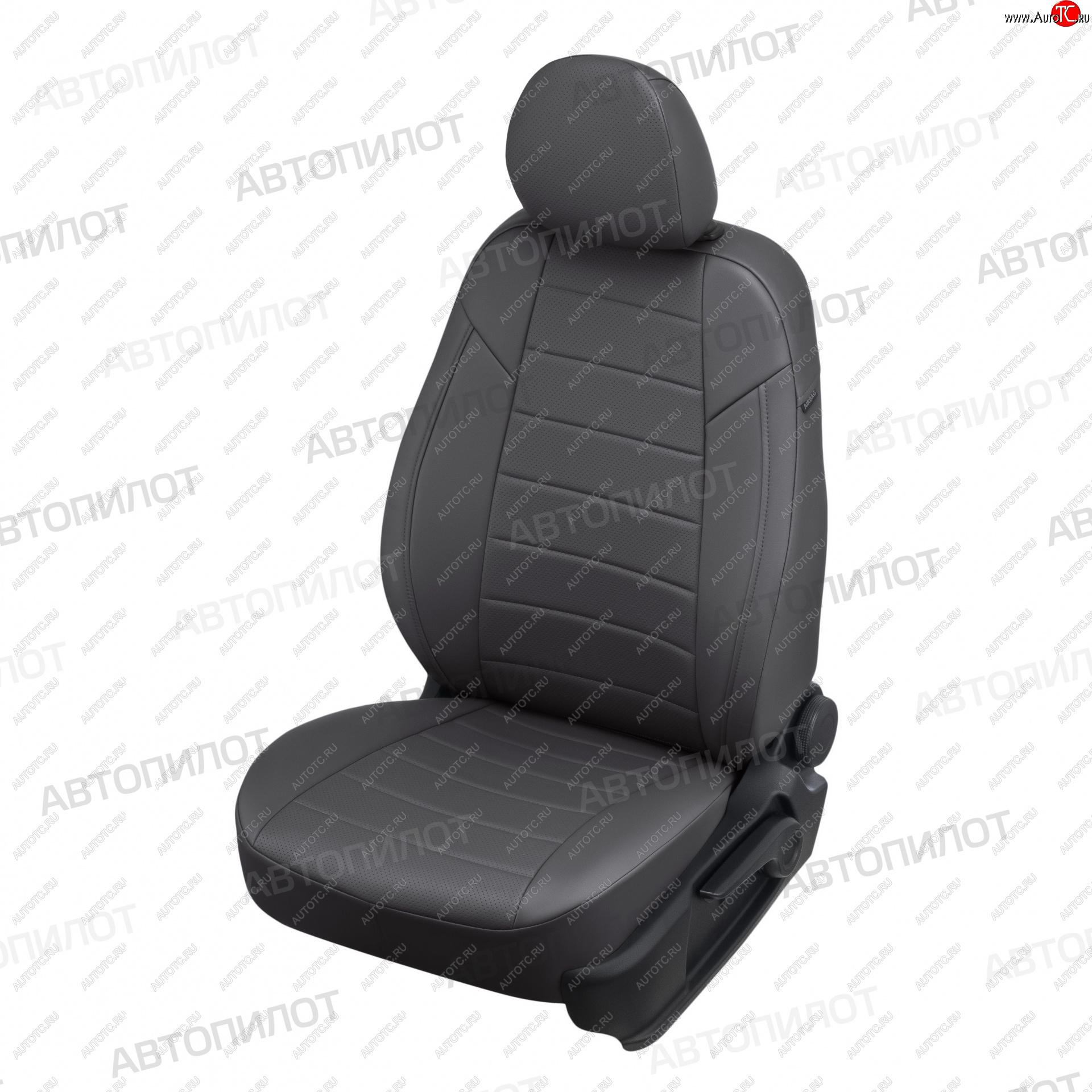 13 649 р. Чехлы сидений (экокожа) Автопилот  Chevrolet Trailblazer  GM800 (2012-2016) дорестайлинг (темно-серый)  с доставкой в г. Пермь