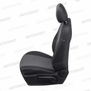 14 249 р. Чехлы сидений (экокожа) Автопилот Ромб  Haval H6 (2013-2020) дорестайлинг (черный/серый)  с доставкой в г. Пермь. Увеличить фотографию 2