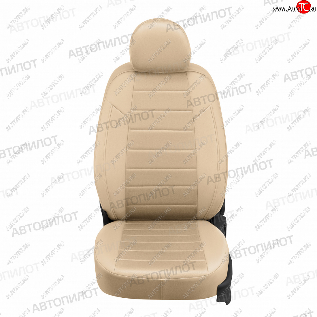 13 649 р. Чехлы сидений (экокожа/алькантара) Автопилот Hyundai I30 2 GD дорестайлинг универсал (2011-2015) (бежевый)  с доставкой в г. Пермь