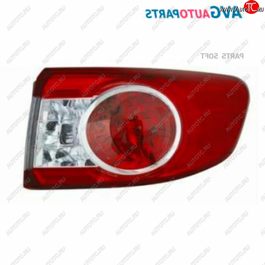 2 399 р. Правый внешний фонарь AVG Toyota Corolla E150 седан дорестайлинг (2006-2010)  с доставкой в г. Пермь