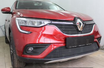 4 899 р. Защитная сетка в бампер (низ, ячейка 4х10 мм) Стрелка11 Премиум Renault Arkana (2019-2025) (Чёрная)  с доставкой в г. Пермь. Увеличить фотографию 2