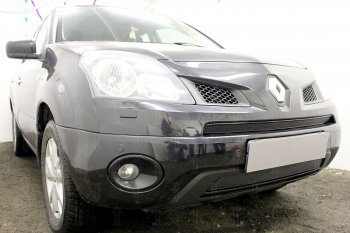 4 099 р. Защитная сетка в бампер (низ, ячейка 4х10 мм) Стрелка11 Премиум Renault Koleos Phase 1 (2007-2011) (Чёрная)  с доставкой в г. Пермь. Увеличить фотографию 3