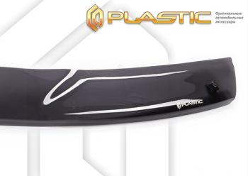 2 079 р. Дефлектор капота CA-Plastic Лада Веста Кросс 2180 седан дорестайлинг (2018-2022) (classic полупрозрачный, без надписи)  с доставкой в г. Пермь. Увеличить фотографию 2