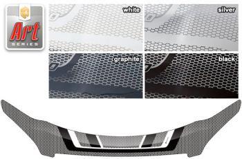 Дефлектор капота CA-Plastic KIA Optima  3 TF (2010-2016) дорестайлинг седан, рестайлинг седан (серия ART белая)