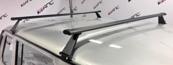 4 999 р. Багажники АЭРО с креплением за водосток АПС  Лада 2108 - 2115 (Длина 1300 мм, цвет серый)  с доставкой в г. Пермь. Увеличить фотографию 2