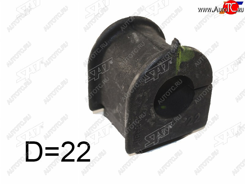 1 499 р. Втулка стабилизатора SAT D=22 RH-LH Toyota Corolla E150 седан дорестайлинг (2006-2010)  с доставкой в г. Пермь