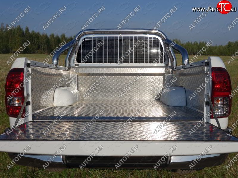 67 999 р. Защита кузова и заднего стекла (нержавейка Ø76,1) ТСС Тюнинг  Toyota Hilux  AN120 (2016-2025) дорестайлинг, 1-ый рестайлинг, 2-ой рестайлинг (для крышки, без надписи)  с доставкой в г. Пермь