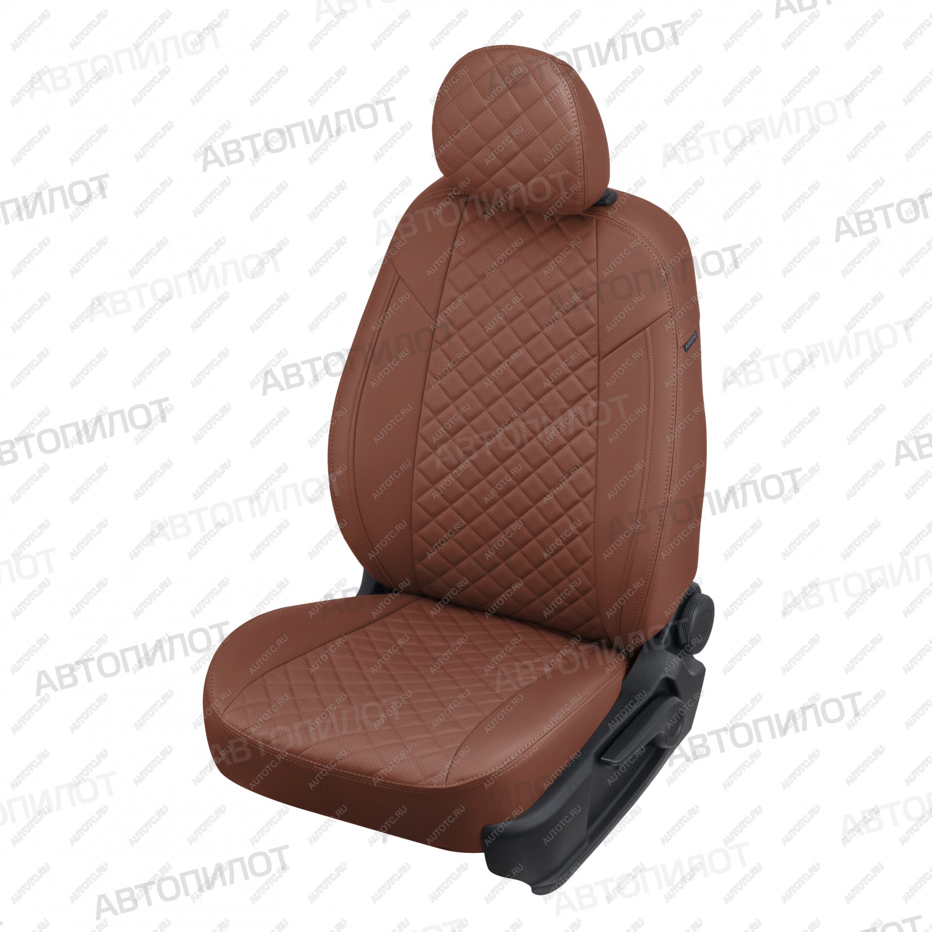8 749 р. Чехлы на сиденья Ромб (экокожа) Автопилот  Chery Tiggo 7 - Tiggo 7 Pro Max  T1E (коричневый)  с доставкой в г. Пермь