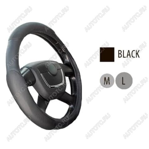 839 р. Оплетка руля (L/39-41 см, экокожа/перфорация) AUTOLUXE AL-019 Honda ZR-V 1 (2022-2025) (черная)  с доставкой в г. Пермь