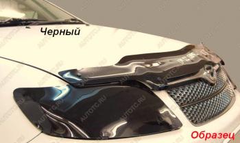 Защита фар CA-Plastic Nissan Terrano D10 дорестайлинг (2013-2016) (Classic черный)