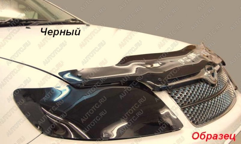 1 839 р. Защита фар CA-Plastic Renault Logan 1 дорестайлинг (2004-2010) (Classic черный)  с доставкой в г. Пермь