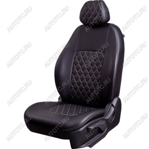 12 999 р. Комплект чехлов для сидений (7 мест Илана+Орегон) ТУРИН ст РОМБ Lord Autofashion  Nissan Qashqai +2  1 (2008-2014) J10 дорестайлинг, J10 рестайлинг (черный, вставка черная+бежевая, строчка бежевая)  с доставкой в г. Пермь