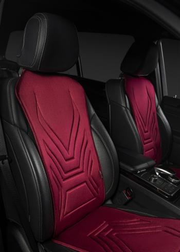 2 579 р. Накидка на сиденье (1 место Афины) ЛЮКС ст АЛЬБИОН Lord Autofashion   (бордовый, строчка бордовая)  с доставкой в г. Пермь. Увеличить фотографию 8