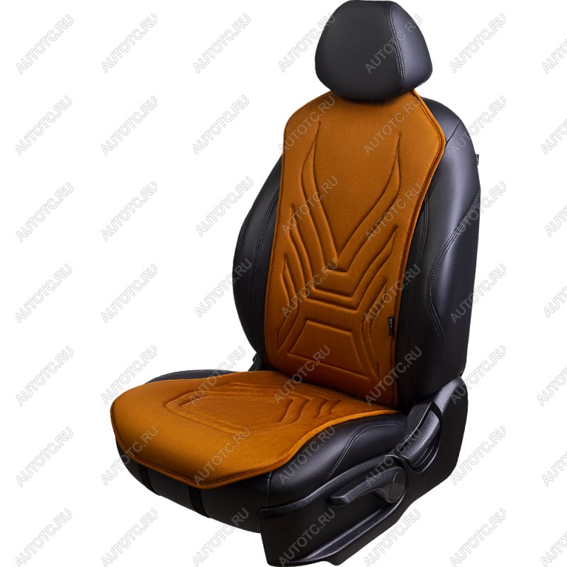 2 579 р. Накидка на сиденье (1 место Афины) ЛЮКС ст АЛЬБИОН Lord Autofashion   (бронза, строчка светло-коричневая)  с доставкой в г. Пермь