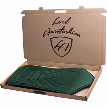 2 579 р. Накидка на сиденье (1 место Афины) ЛЮКС ст АЛЬБИОН Lord Autofashion   (зеленый, строчка темно-зеленая)  с доставкой в г. Пермь. Увеличить фотографию 7