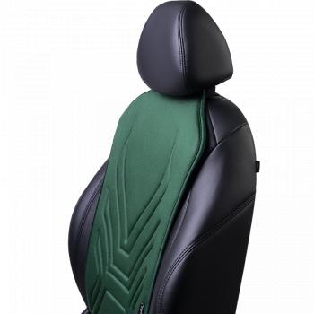 2 579 р. Накидка на сиденье (1 место Афины) ЛЮКС ст АЛЬБИОН Lord Autofashion   (зеленый, строчка темно-зеленая)  с доставкой в г. Пермь. Увеличить фотографию 8