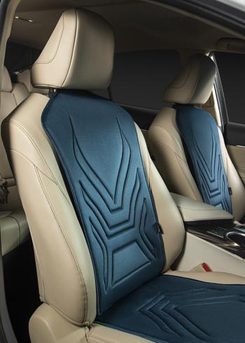 2 579 р. Накидка на сиденье (1 место Афины) ЛЮКС ст АЛЬБИОН Lord Autofashion   (мурена, строчка серо-голубая)  с доставкой в г. Пермь. Увеличить фотографию 3