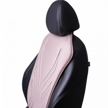 2 579 р. Накидка на сиденье (1 место Афины) ЛЮКС ст АЛЬБИОН Lord Autofashion   (розовый, строчка бежевая)  с доставкой в г. Пермь. Увеличить фотографию 3