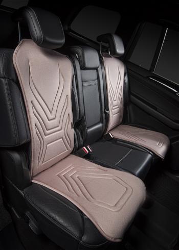 2 579 р. Накидка на сиденье (1 место Афины) ЛЮКС ст АЛЬБИОН Lord Autofashion   (розовый, строчка бежевая)  с доставкой в г. Пермь. Увеличить фотографию 6