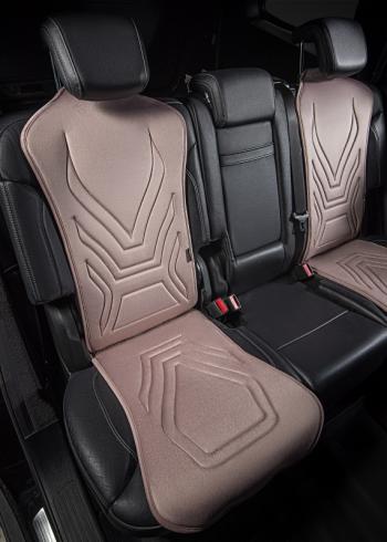 2 579 р. Накидка на сиденье (1 место Афины) ЛЮКС ст АЛЬБИОН Lord Autofashion   (розовый, строчка бежевая)  с доставкой в г. Пермь. Увеличить фотографию 8