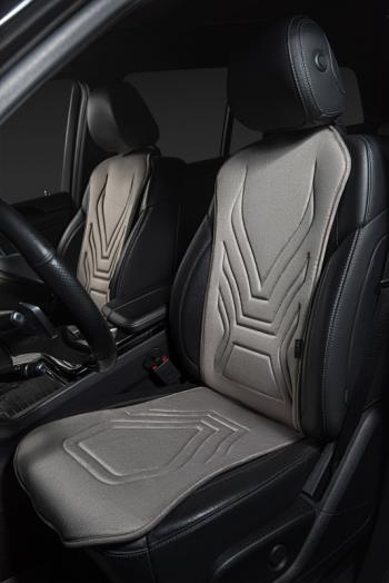 2 579 р. Накидка на сиденье (1 место Афины) ЛЮКС ст АЛЬБИОН Lord Autofashion   (серый, строчка серая)  с доставкой в г. Пермь. Увеличить фотографию 7