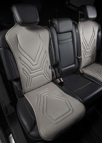 2 579 р. Накидка на сиденье (1 место Афины) ЛЮКС ст АЛЬБИОН Lord Autofashion   (серый, строчка серая)  с доставкой в г. Пермь. Увеличить фотографию 2