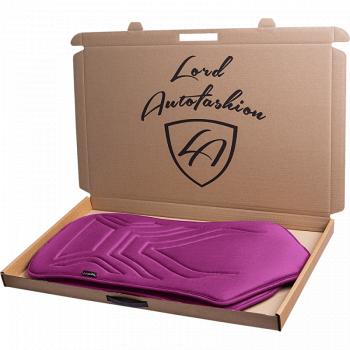 2 579 р. Накидка на сиденье (1 место Афины) ЛЮКС ст АЛЬБИОН Lord Autofashion   (фуксия, строчка темно-лиловая)  с доставкой в г. Пермь. Увеличить фотографию 2