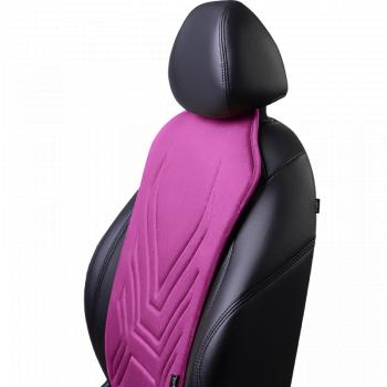 2 579 р. Накидка на сиденье (1 место Афины) ЛЮКС ст АЛЬБИОН Lord Autofashion   (фуксия, строчка темно-лиловая)  с доставкой в г. Пермь. Увеличить фотографию 3