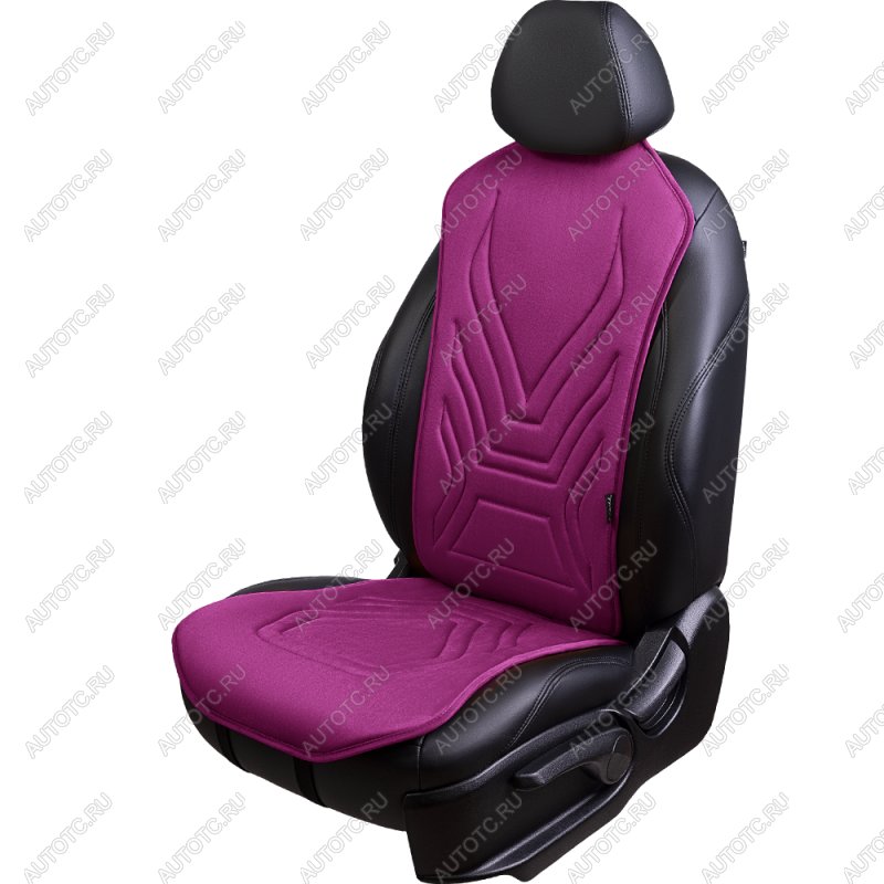 2 579 р. Накидка на сиденье (1 место Афины) ЛЮКС ст АЛЬБИОН Lord Autofashion   (фуксия, строчка темно-лиловая)  с доставкой в г. Пермь
