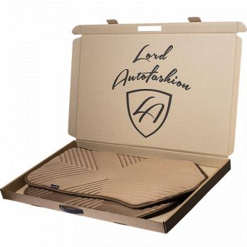 3 699 р. Накидка на сиденье (1 место Афины) ЛЮКС ст ВАН ВЭЙ Lord Autofashion   (бежевый, строчка коричневая)  с доставкой в г. Пермь. Увеличить фотографию 10