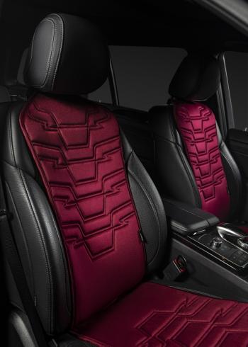 3 299 р. Накидка на сиденье (1 место Афины) ЛЮКС ст ФОРТ Lord Autofashion   (бордовый, строчка бордовая)  с доставкой в г. Пермь. Увеличить фотографию 5
