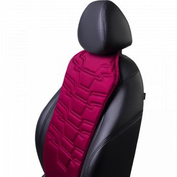 3 299 р. Накидка на сиденье (1 место Афины) ЛЮКС ст ФОРТ Lord Autofashion   (бордовый, строчка бордовая)  с доставкой в г. Пермь. Увеличить фотографию 7