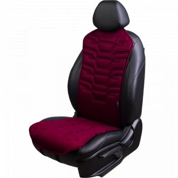 Накидка на сиденье (1 место Афины) ЛЮКС ст ФОРТ Lord Autofashion  (бордовый, строчка бордовая)